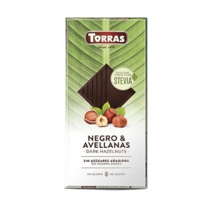 Crna čokolada sa lešnikom 125g Torras bez dodatog šećera