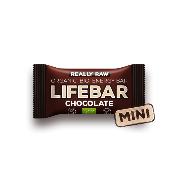 Mini Lifebar čokolada 25g sirovi organski veganski bez glutena aditiva