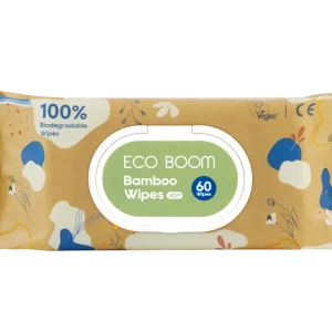 Eco Boom Vlažne maramice za osetljivu kožu vaše bebe bez mirisa bambus biorazgradive