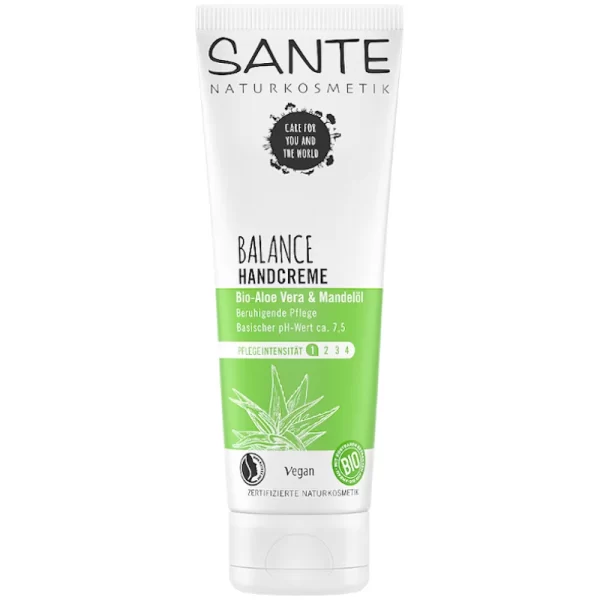Sante Balance krema za ruke miris blago pH održava zdravu hidrira isušivanje aloe vera bademovo ulje