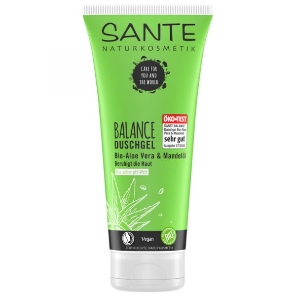 Sante Balance gel za tuširanje sa organskom alojom i bademovim uljem pH kože slobodnih radikala