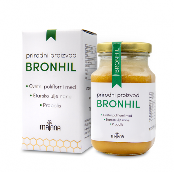 Bronhil je prirodni preparat na bazi meda propolisa nane