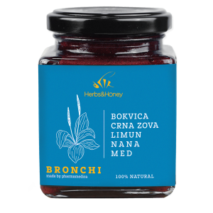 Herbs&Honey Bronchi prirodni proizvod Herbs and Honey olakšava iskašljavanje Ublažava suv kašalj