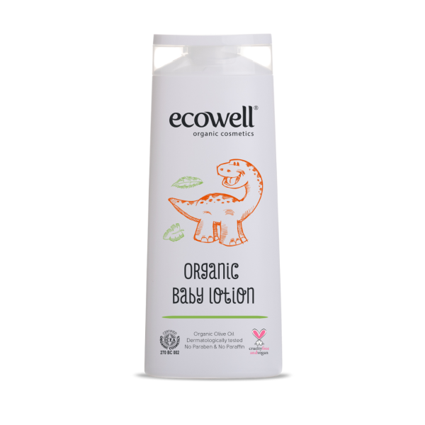 Ecowell Organski losion za bebe sertifikovana kozmetika sprečava sušenje