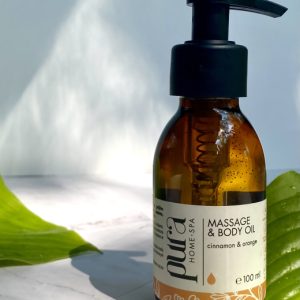 BATH AND BODY OIL CINNAMON ORANGE 100ml Pura Home Spa Aromaterapeutsko masažno ulje za telo 100% prirodan