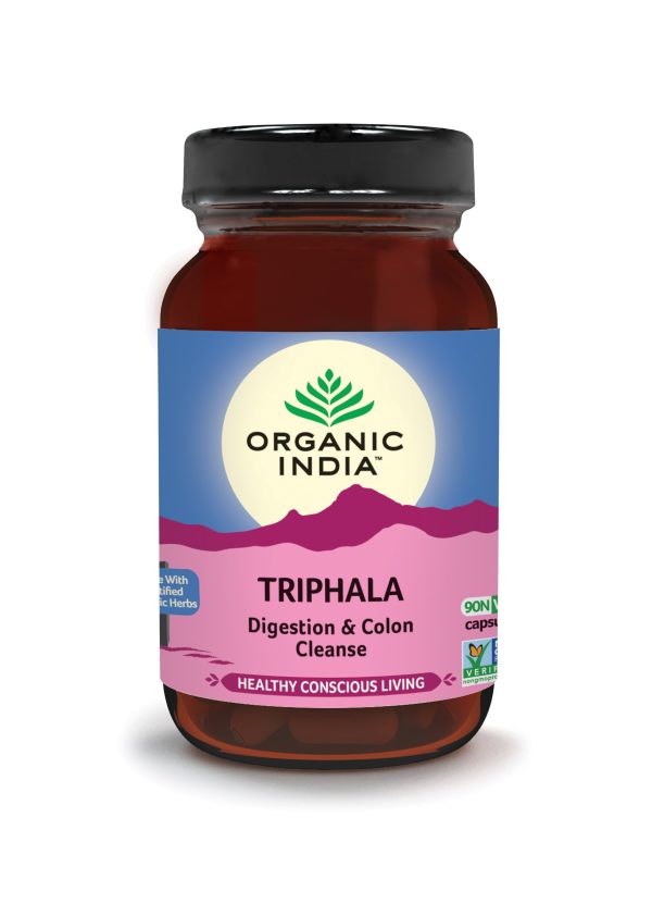 Triphala 90 kapsula Organic India organski suplement koji čisti i podržava čitav GI trakt varenje