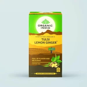 TULSI Limun Đumbir 25 kesica Organic India podstiče eliminaciju toksina i poboljšava  varenje