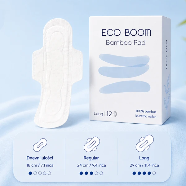 Eco Boom ciklusni ulošci Long Pure, dužina 29cm, 12kom - Slika 2