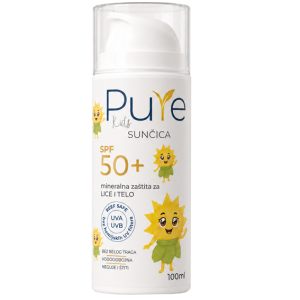 Pure sunčica kids - SPF 50+ za decu 100ml prirodna krema za zaštitu dečije kože od sunca