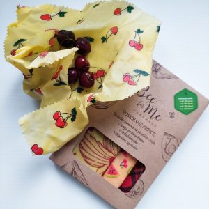 Voskirane krpice Bee for Me (10×10 cm) - ekološka zamena za plastičnu i aluminijumsku foliju