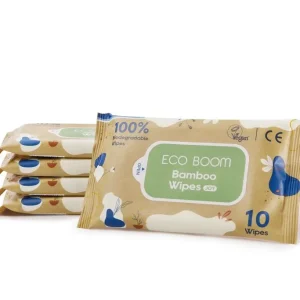 Eco Boom Vlažne maramice za osetljivu kožu vaše bebe bez mirisa bambus biorazgradive