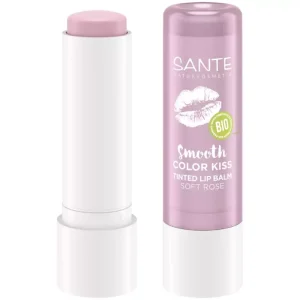 Smooth color kiss balzam za usne 04 Soft Rose prirodni bez parfema silikona roze vegan