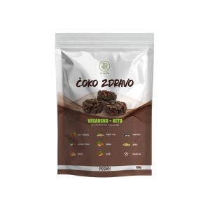 Čoko zdravo IR Nutrio - keto kolačići keksići bez šećera dodataka hemije aditiva crna čokolada orašasti