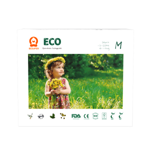 BeSuper Eco Bamboo pelene M (6-11kg) 32 kom premium bambusa FSC sertifikatom biorazgradive bez hlora i hlor dioksina