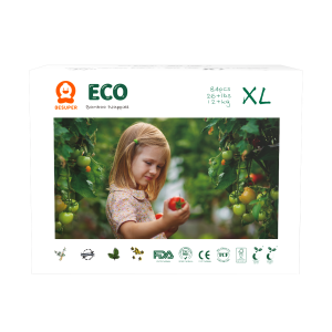 BeSuper Eco Bamboo pelene XL (12-17kg) 28 kom premium bambusa FSC sertifikatom biorazgradive bez hlora i hlor dioksina