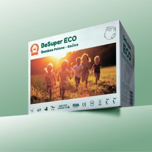 BeSuper Eco Bamboo pelene-gaćice XL (13-17kg) 25 kom premium bambusa FSC sertifikatom biorazgradive bez hlora i hlor dioksina
