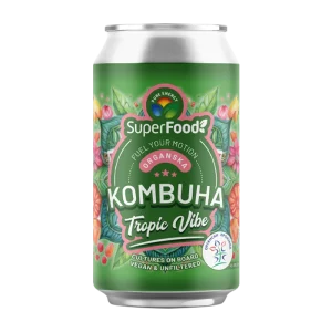 Organska kombuha Tropic Vibe je blago gazirani crni čaj prirodna bez aditiva ili konzervansa 100%