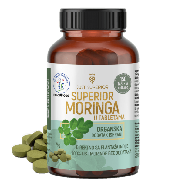 Superior organska moringa tablete 100% prirodan dodatak ishrani ojača imunitet moćan antioksidans