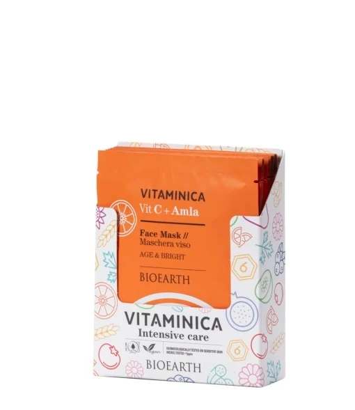 BIEARTH Maska za lice vitamin C + amla 15 ml - VITAMINICA linija prirodna organska