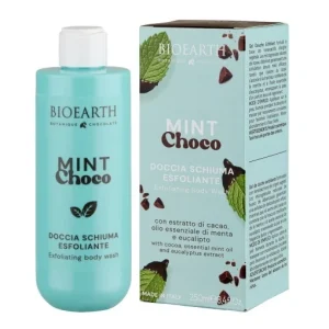 BIOEARTH Gel za tuširanje sa prirodnim skrabom - mint/čoko 250ml piling