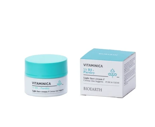 BIOEARTH Lagana krema za lice vitamin B3 + peršun 50 ml - VITAMINICA prirodna organska